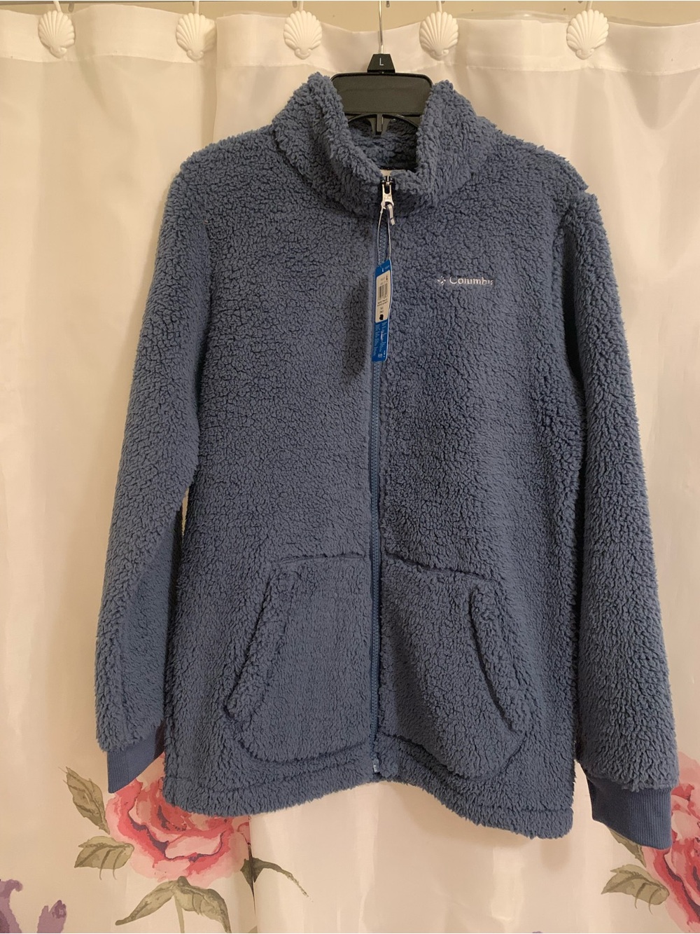 Columbia Kids Blue Sherpa Full-Zip Jacket